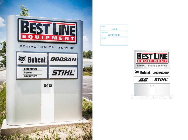 Best Line Equipment Signage
